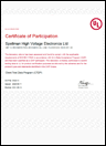 UL Client Test Certificate (UK)