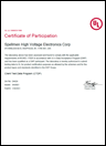 UL Client Test Certificate
