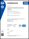US/MEX ISO 9001:2015 Certificate