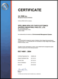 China ISO 14001 Certificate