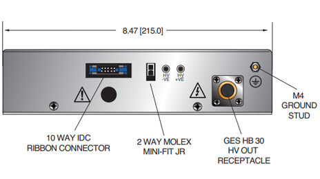 SpellmanHV MXR Series DC-DC Converters  Front View