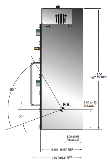 XRB160PN192 X-Ray generator side view