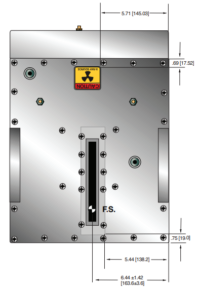 XRB160PN192 X-Ray generator top view