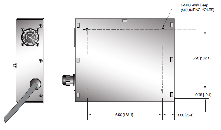 XRB80PN100HR Smart Control Unit Bottom View