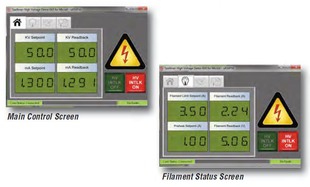 Main Control Screen